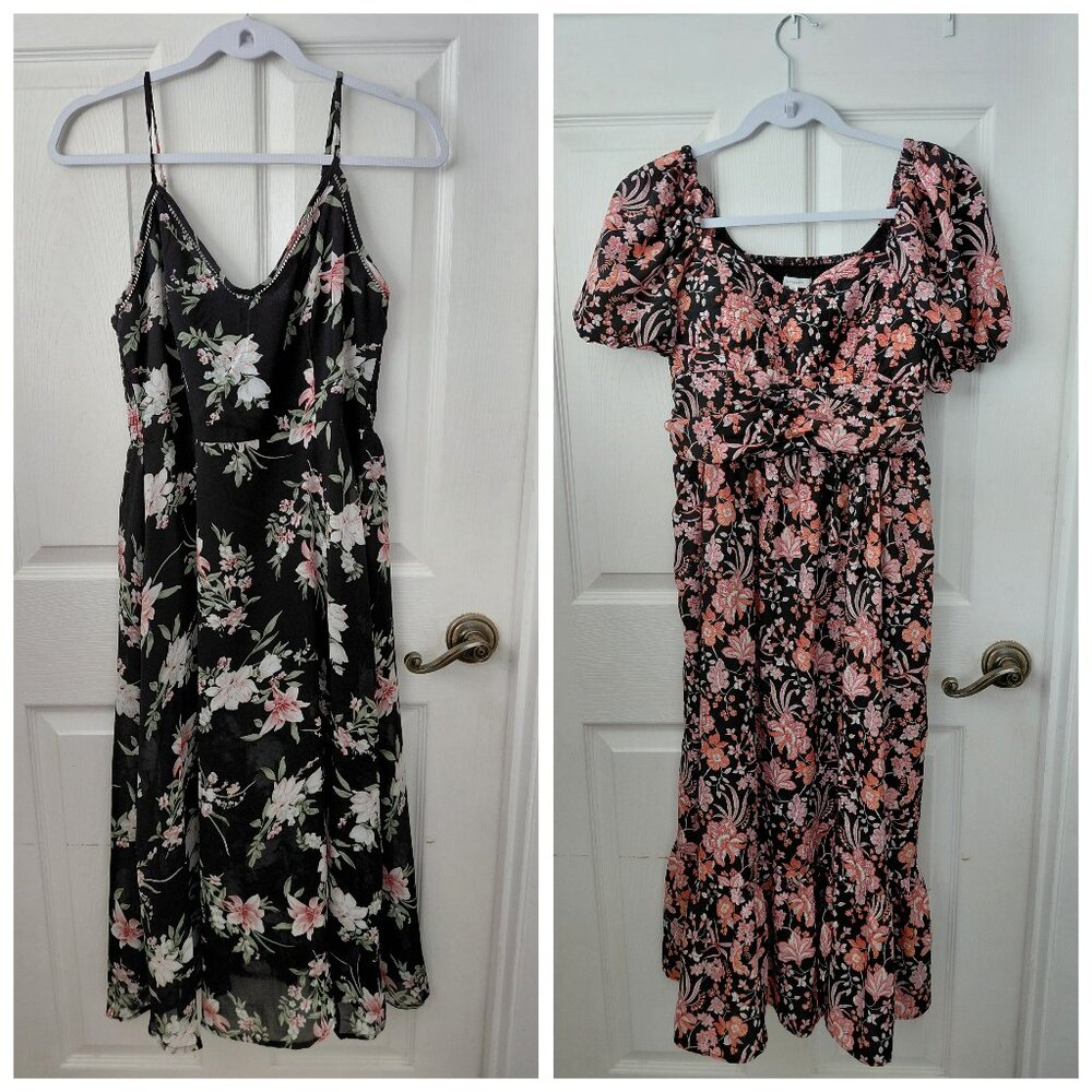 Bundle(2) Floral Summer Spring Dresses Casual Medium Cottagecore Milkmaid